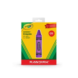 SNDK Crayola USB Vivid Violet 256GB Front LR