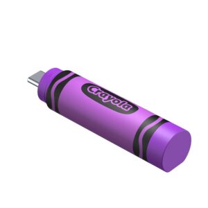 SNDK Crayola USB Vivid Violet QRTR Back Uncapped HR