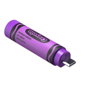 SNDK Crayola USB Vivid Violet QRTR Right Uncapped HR