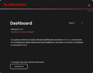 sandisk dashboard 1