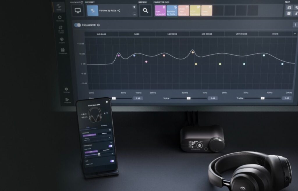 Sotto l'Albero vince chi gioca: le proposte di Natale di SteelSeries per il gaming 58 Black Nova Elite Real Time Audio Control
