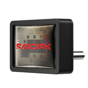 Render SNDK Extreme Fit USB C Flash Drive Front Left HR