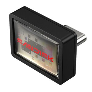 Render SNDK Extreme Fit USB C Flash Drive QRTR Left HR