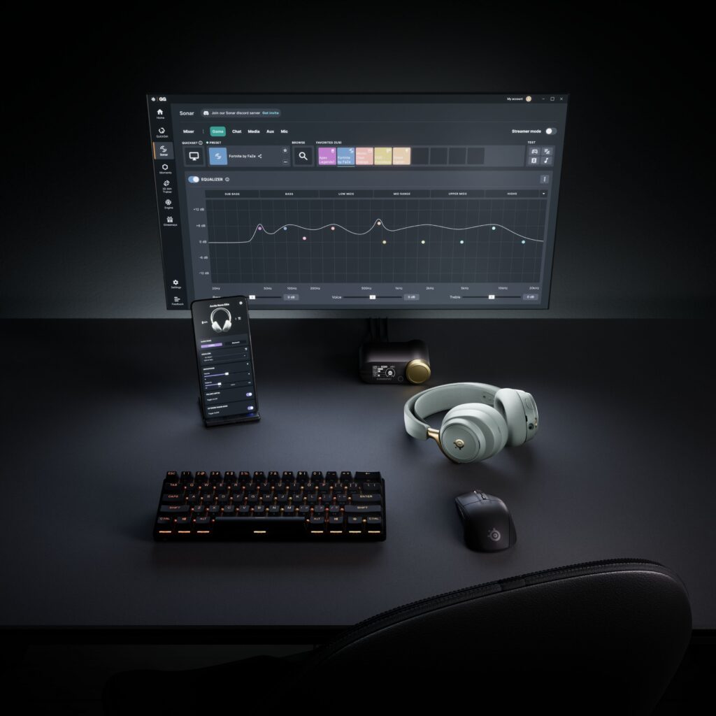 Sotto l'Albero vince chi gioca: le proposte di Natale di SteelSeries per il gaming 42 Sage Gold Nova Elite Real Time Audio Control