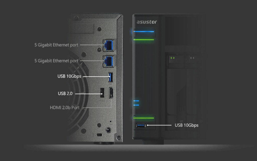 ASUSTOR annuncia i nuovi Lockerstor Gen2+ 6 Lockerstor Gen2 Ports