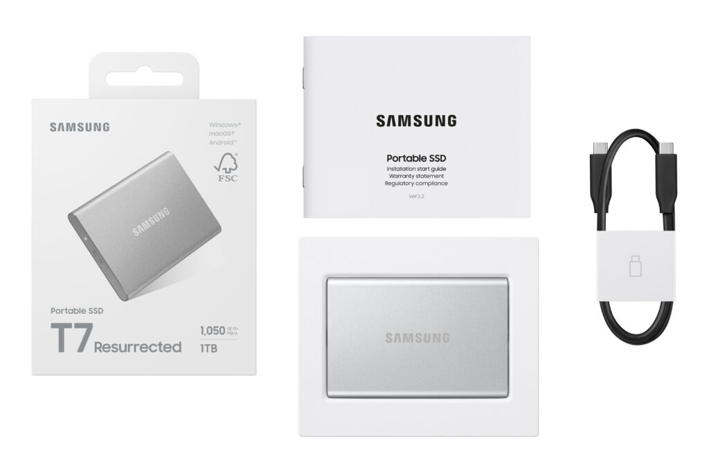 Samsung presenta il nuovo SSD T7 Resurrected 5 SSD T7 1