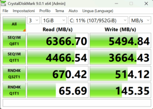 Recensione ASUS ExpertCenter PN54: Prestazioni Elevate in un Corpo Estremamente Compatto 27 crystaldiskmark