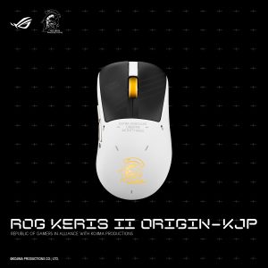 ASUS Republic of Gamers e KOJIMA PRODUCTIONS unite per offrire una nuovissima e straordinaria gamma di soluzioni per i gamer 14 ROG Keris II Origin KJP. PT01