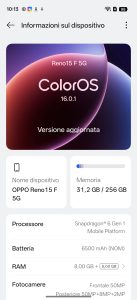 Recensione OPPO Reno 15 F: equilibrio tra design, autonomia e prestazioni quotidiane 93 Screenshot 2026 02 03 10 13 49 44 fc704e6b13c4fb26bf5e411f75da84f2