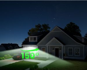 150° ultra wide field of view
