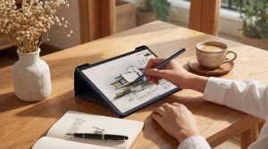 TCL TAB A1 Plus Flip Case Skech angle