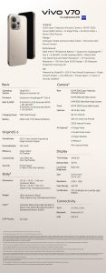 vivo V70 Factsheet EU Version 1