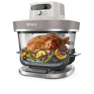 Ninja amplia il suo sistema di friggitrici ad aria in vetro con la nuova Ninja CRISPI PRO 5 JPG R AS101UKLG Hero Angled Left 6QT WholeChickGreenBeans