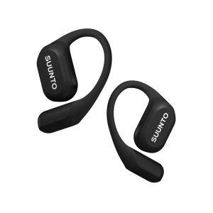 Suunto presenta Spark, cuffie open-ear a conduzione aerea: leggere e smart, offrono suono immersivo mantenendo la consapevolezza ambientale 9 Suunto Spark Black SS051356000 Earbuds overall design 01