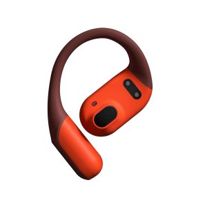 Suunto presenta Spark, cuffie open-ear a conduzione aerea: leggere e smart, offrono suono immersivo mantenendo la consapevolezza ambientale 14 Suunto Spark Coral Orange SS051357000 Earbuds angle A v007