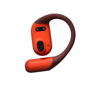 Suunto presenta Spark, cuffie open-ear a conduzione aerea: leggere e smart, offrono suono immersivo mantenendo la consapevolezza ambientale 36 Suunto Spark Coral Orange SS051357000 Earbuds angle D v007