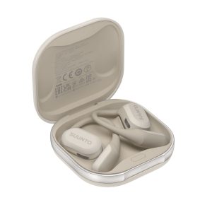 Suunto presenta Spark, cuffie open-ear a conduzione aerea: leggere e smart, offrono suono immersivo mantenendo la consapevolezza ambientale 43 Suunto Spark White SS051493000 Case perspective quarter