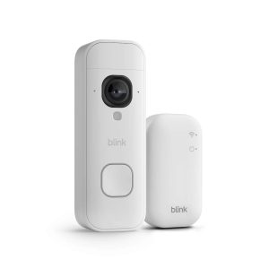 Blink lancia i suoi primi videocitofoni con risoluzione 2K, per una qualità video premium 12 BlinkBatteryDoorbell PR Product Side SyncModule WHT