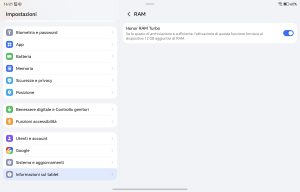 Recensione HONOR Magic Pad 4: L'intrattenimento definitivo 94 Screenshot 20260517 162113 com android settings SettingsDeviceRamMemorySettingsAc