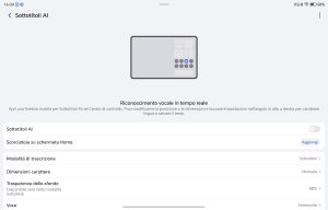 Recensione HONOR Magic Pad 4: L'intrattenimento definitivo 123 Screenshot 20260517 163457 com hihonor magicvoice CaptionSettingActivity