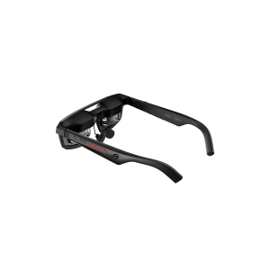 ROG XREAL R1 smart glasses rear left 45 degree view with temple detail