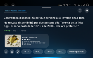 TheFork da oggi disponibile su Alexa+ in Italia 6 TheFork on Alexa 10