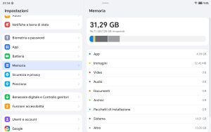 Recensione HONOR Pad X8b 59 Screenshot 20260705 233416 com android settings SettingsStorageDashboardActivity