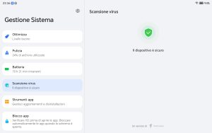 Recensione HONOR Pad X8b 70 Screenshot 20260705 233644 com hihonor systemmanager AntiVirusActivity