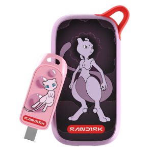Sandisk celebra i 30 anni di Pokémon con Mew sulla chiavetta USB-C e Mewtwo sull’unità SSD portatile 5 Render SNDK Pokemon Portfolio Front LR