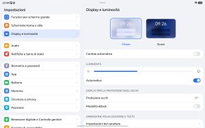 Recensione HONOR Pad X9 Max 74 Screenshot 20260727 224439 com android settings SettingsDisplaySettingsActivity