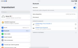 Recensione HONOR Pad X9 Max 68 Screenshot 20260727 225241 com android settings SettingsBluetoothSettingsActivity