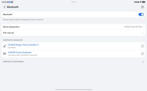 Recensione HONOR Pad X9 Max 69 Screenshot 20260727 225313 com android settings SettingsBluetoothSettingsActivity