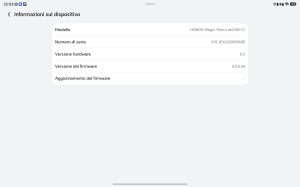 Recensione HONOR Pad X9 Max 71 Screenshot 20260727 225331 com hihonor stylus floatmenu ProductionInfoMainActivity