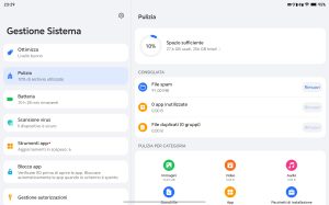 Recensione HONOR Pad X9 Max 111 Screenshot 20260727 232955 com hihonor systemmanager SpaceCleanActivity