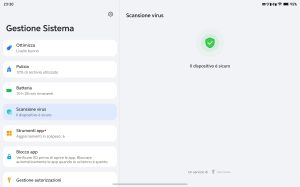Recensione HONOR Pad X9 Max 108 Screenshot 20260727 233013 com hihonor systemmanager AntiVirusActivity 1