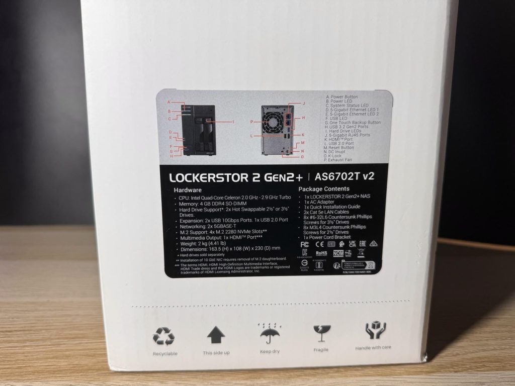 Recensione Asustor Lockerstor 2 Gen2+ 6 IMG 7349