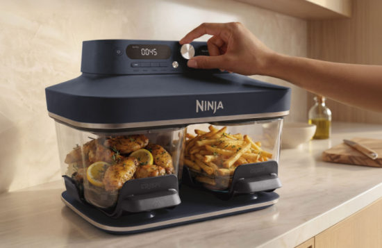 Ninja amplia la gamma CRISPi con la prima Friggitrice ad aria in vetro Ninja CRISPi DualZone a 2 contenitori in Italia 4 Ninja CRISPi DualZone
