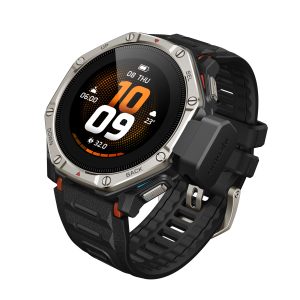 Amazfit presenta il primo orologio sportivo al mondo con display AMOLED dotato di un sistema a doppia alimentazione solare 16 T Rex Dual Solar Global Special Rendering 01 Black