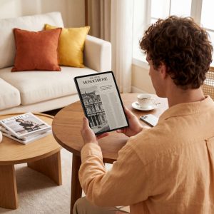 TCL TAB A1 Plus NXTPAPER Reading in Ink paper mode