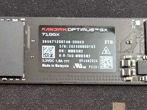 Recensione SanDisk Optimus GX 7100X 2TB 9 IMG20260925143117