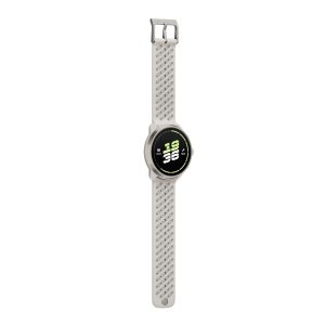 Suunto Race 3S Feather Gray Perspective straight left Feather Gray watchface
