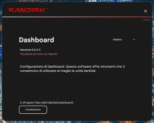 Recensione SanDisk Optimus GX 7100X 2TB 22 sandisk dashboard 1