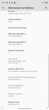Recensione motorola edge 20 lite 92