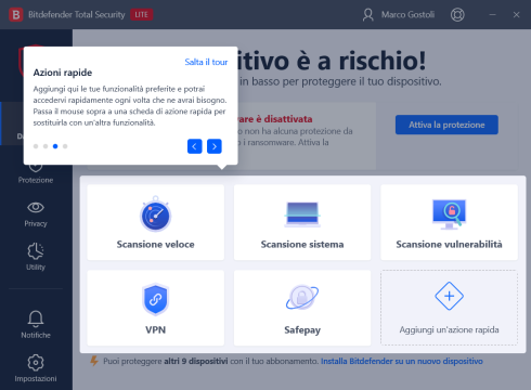 Recensione Bitdefender Premium Security 17