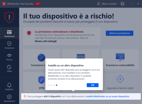 Recensione Bitdefender Premium Security 18