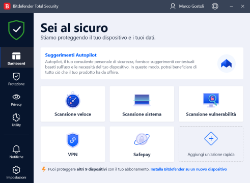 Recensione Bitdefender Premium Security 23