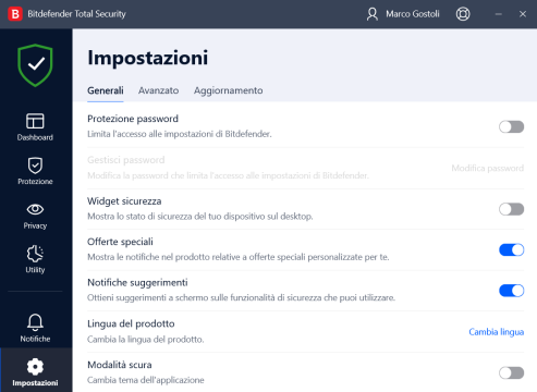 Recensione Bitdefender Premium Security 67