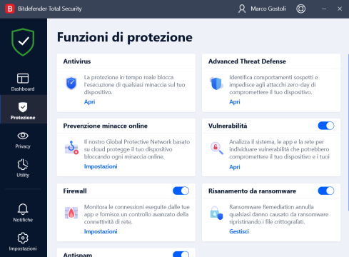 Recensione Bitdefender Premium Security 30
