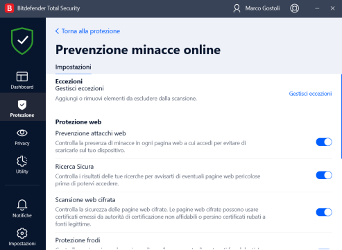 Recensione Bitdefender Premium Security 37