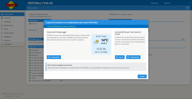 Recensione AVM Fritz!Box 7590 AX 33